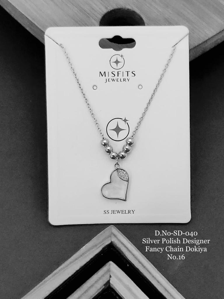 Rose Gold And Silver Designer Chain Catalog
